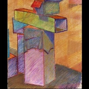 Pastels and Ink and Watercolor Drawings